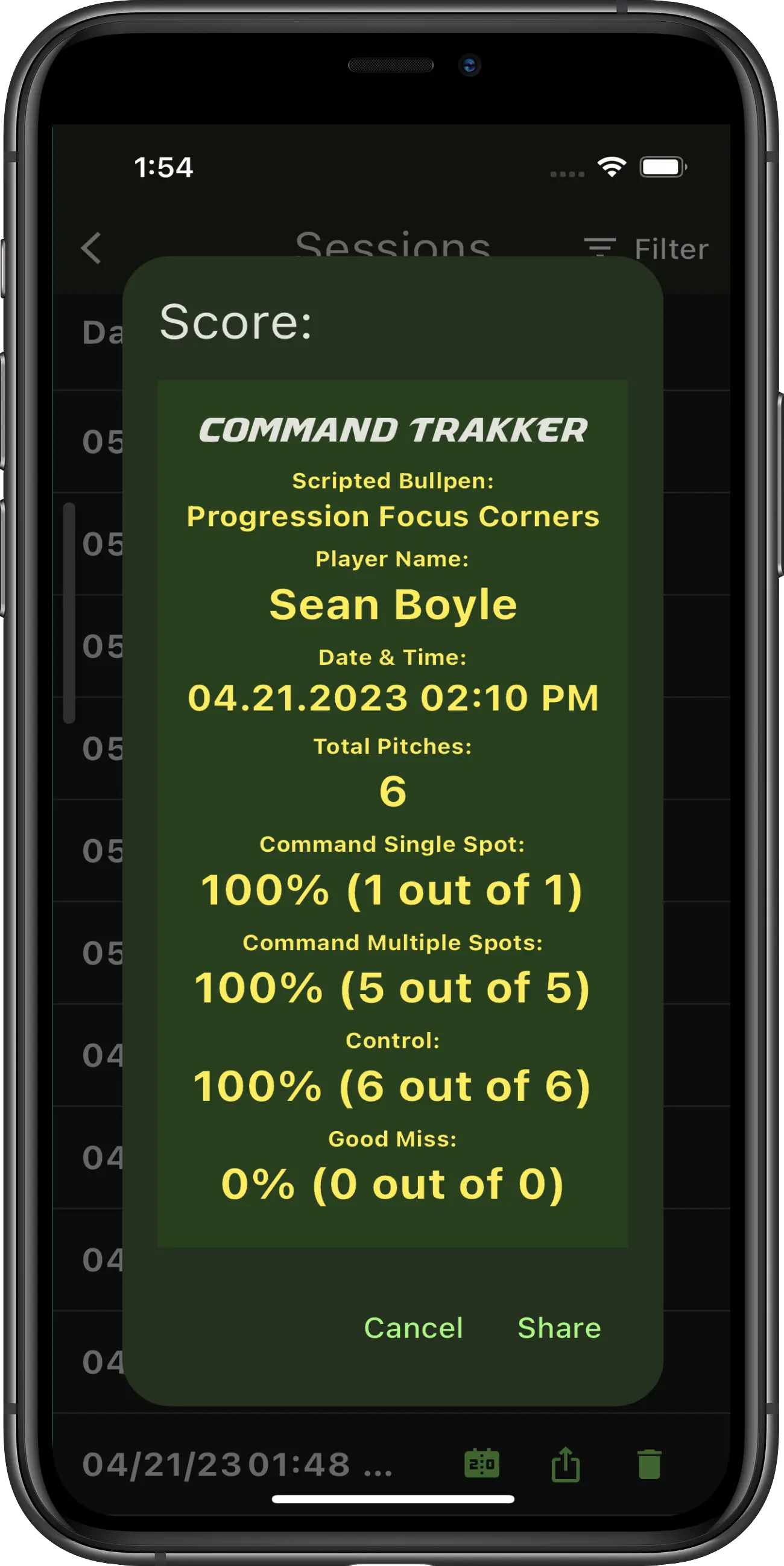 Command Tracking Baseball smart pitching target